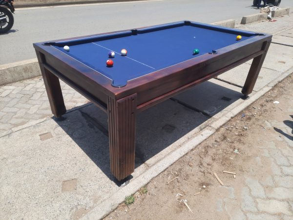 Slim Mahogany Marble Pool Table – Home & Office Use - Image 3